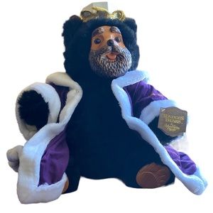 Vintage 1990 King William Bear by Robert Raikes Wood Face and Feet by Applause
